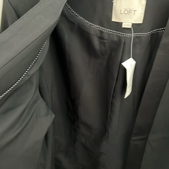 LOFT Black Fully Lined Blazer Size 12 - Picture 4 of 7